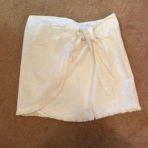 Lulus white wrap skirt!